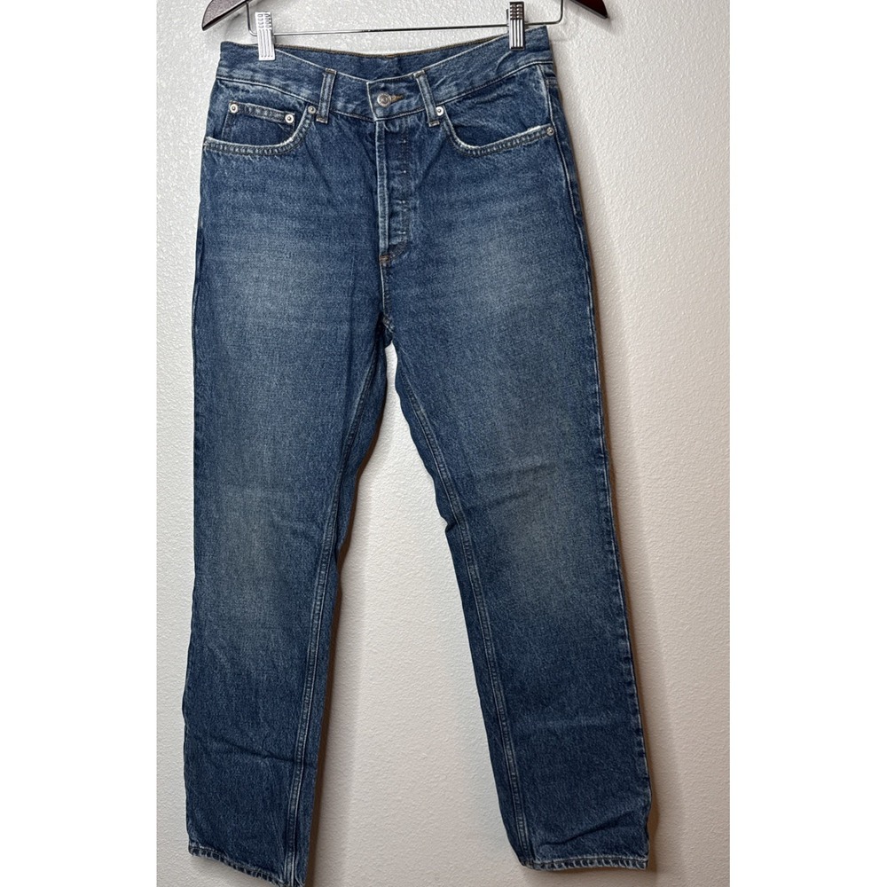 Sandro Jean's Men Size 29x30 Blue Denim Excellent Buttonfly Retail $300 Preppy